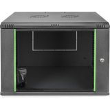DIGITUS - Netwerkkast - 19 Inch Rack - 9HE - Wandmontage - Zwart