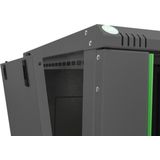 DIGITUS - Netwerkkast - 19 Inch Rack - 9HE - Wandmontage - Zwart