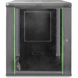 Digitus DN-19 16U-6/6-EC-SW 19inch-wandkast (b x h x d) 600 x 816 x 600 mm 16 HE Zwart, Zwart (mat), Zwart (RAL 9005)
