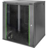 Digitus DN-19 16U-6/6-EC-SW 19inch-wandkast (b x h x d) 600 x 816 x 600 mm 16 HE Zwart, Zwart (mat), Zwart (RAL 9005)