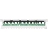 Digitus - 25-KR/G - ISDN-patchpanel - Grijs-wit - 25 Poorten, Behuizing van 1,2 mm Staal
