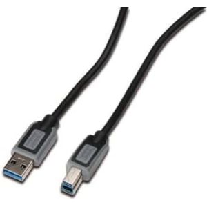 Digitus DK-112301 USB-kabel (USB 3.0 A/B, stekker op stekker, 10 stuks, 180 cm) zwart