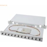 Digitus - Pull-out Glasvezel Splice Box - 1U - Grijs - Incl. 6x SC Duplex