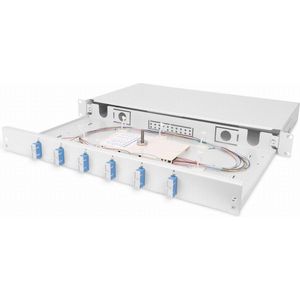 Digitus - Glasvezel Lasdoos - Gemonteerd - SC OS2 - Grijs - Staal