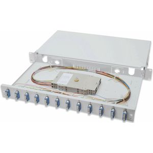 Digitus - Fiber Optsplice Box - Hubs & Switches - Staal - Tot 12 SC-DX-aansluitingen