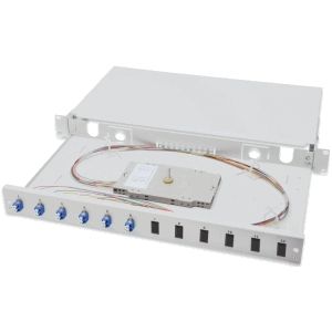 Digitus - LWL Spleissbox - Glasvezel lasdoos - Zwart - Voor maximaal 12 vezels