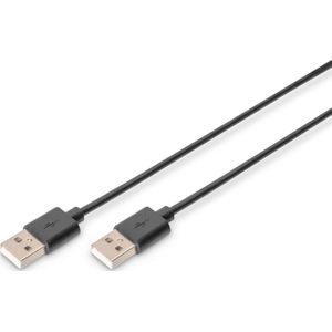 Digitus ASSMANN USB 2.0 HighSpeed Connection Cable USB A M (plug)/USB A M (plug) 1m blac