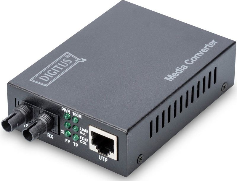 Digitus - DN-82010-1 - Glasvezelconverter - Geen - Multimode ST Connector, 1310nm, Tot 2km