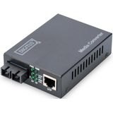 Digitus - Dn-82021-1 - Glasvezelconverter - Fast Ethernet - Singlemode SC-connector - 1310nm - Tot 20km