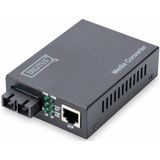 Digitus - Dn-82021-1 - Glasvezelconverter - Fast Ethernet - Singlemode SC-connector - 1310nm - Tot 20km