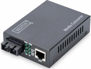 Digitus - Dn-82021-1 - Glasvezelconverter - Fast Ethernet - Singlemode SC-connector - 1310nm - Tot 20km