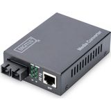 Digitus - Gigabit Ethernet Converter - Data Converter - Zwart - Glasvezel