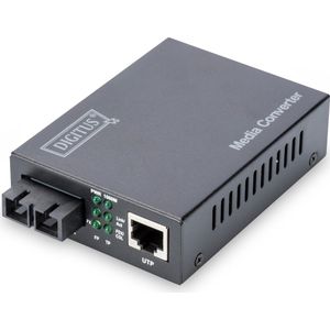 Digitus - Gigabit Ethernet Converter - Data Converter - Zwart - Glasvezel