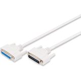 Digitus - ASSMANN Datatransfer Verlengkabel D-Sub25 St/Bu - 5,0m - Serieel/Parallel