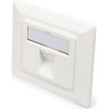Digitus - Dn-93811 Wandcontactdoos - Wit - RJ-45 - Compact Metalen Ontwerp