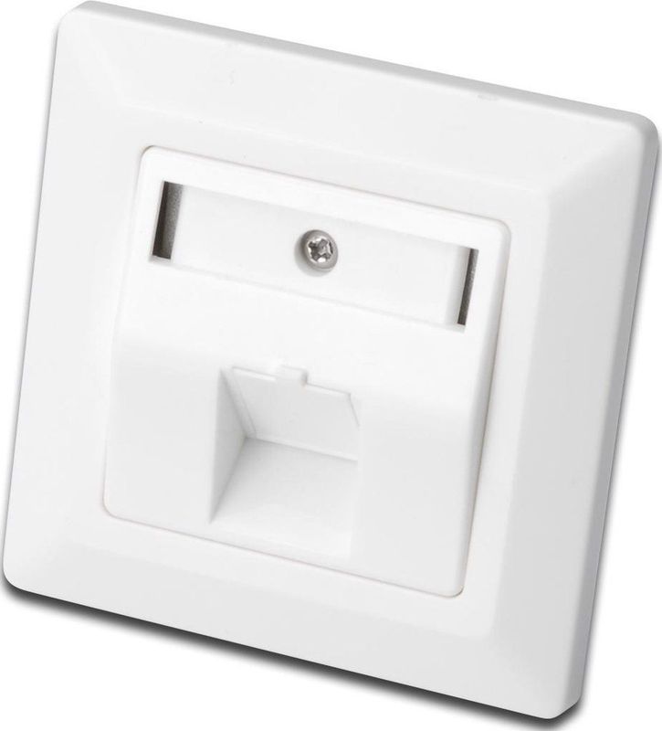 Digitus - Dn-93811 Wandcontactdoos - Wit - RJ-45 - Compact Metalen Ontwerp