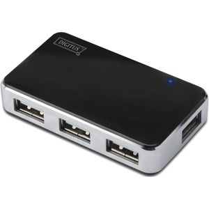 USB Hub Digitus DA-70220 Black Black/Grey