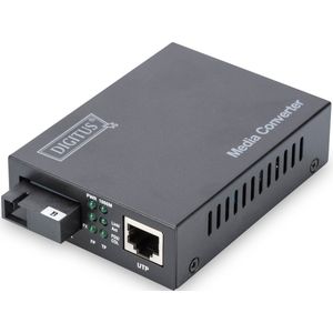Digitus - Media Converter - Singlemode BiDi WDM - Gigabit Ethernet - SC Socket - Tot 20km