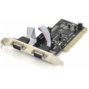 DIGITUS - IO-kaart - PCI - Seriële Interfacekaart - 2-poort DSUB-9 - Chipset MCS9865