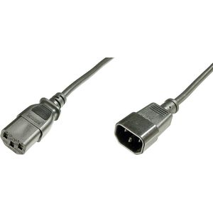 Assmann DIGITUS Netzkabelverlängerung C14 - C13 St/Bu, 1.2m