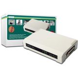 Digitus - 2+1 Poort Printserver - Printer Server - Zwart - USB en Parallel