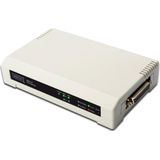 Digitus - 2+1 Poort Printserver - Printer Server - Zwart - USB en Parallel