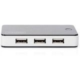 Digitus DA-70222 USB 2.0-hub 7 poorten Zwart, Zilver