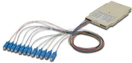 Digitus - Splitscassette - 12 Pigtails - SC - OM4 - Wit