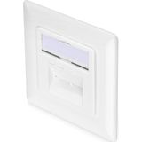 Digitus DN-9007-1 wandcontactdoos 2 x RJ-45 Wit