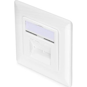 Digitus DN-9007-1 wandcontactdoos 2 x RJ-45 Wit