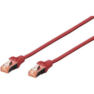 DIGITUS Patch-Kabel RJ-45 (M) zu RJ-45 (M) 1m Kupfer S/FTP Cat 6 rot (DK-1644-010/R)