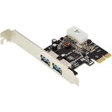 Digitus - DS-30203-2 - Firewire Kaart - Zwart - PCIe - 3 Poorten