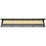 Digitus - CAT 6 - Patchpaneel - Zwart - 24-poorts - 0,5 HE