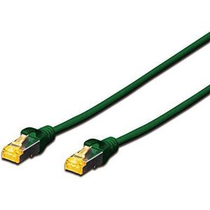 DIGITUS LAN Kabel Cat 6A - 7m - RJ45 Netzwerkkabel - S/FTP Geschirmt - Kompatibel zu Cat-6 & Cat-7 - Grün