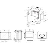 Digitus DN-19 09-U-S-1 19inch-wandkast (b x h x d) 520 x 512 x 400 mm 9 HE Grijs-wit (RAL 7035)