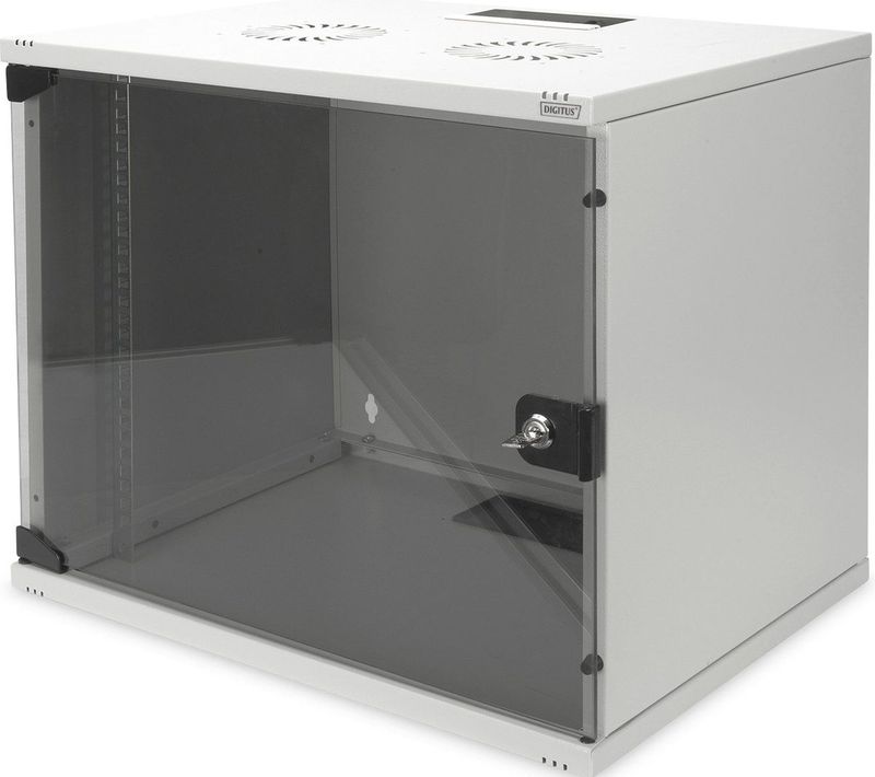 Digitus DN-19 09-U-S-1 19inch-wandkast (b x h x d) 520 x 512 x 400 mm 9 HE Grijs-wit (RAL 7035)