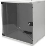 DIGITUS - Netwerkkast - 19-inch Rack 12 HE - Glazen Deur - Grijs