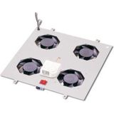 Digitus - DN-19 FAN-4-N - Onderdeel - Zwart - Ventilator voor Computerkoeling