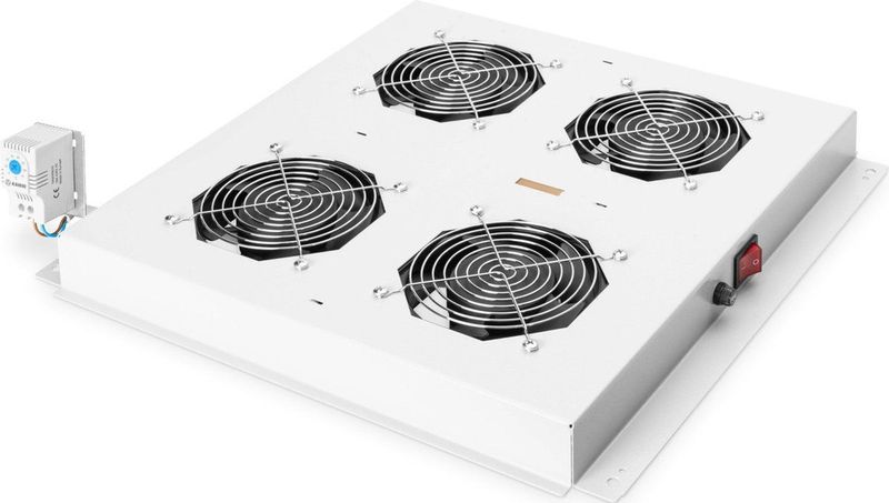 Digitus - DN-19 FAN-4-N - Onderdeel - Zwart - Ventilator voor Computerkoeling