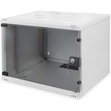 Digitus DN-19 07U-S-1 19inch-wandkast (b x h x d) 520 x 360 x 400 mm 7 HE Grijs-wit (RAL 7035)