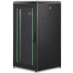 DIGITUS - DN-19 22U-6/6-B-1 - Netwerkkast - Zwart - Draagvermogen 800 kg - Werkingsdiepte 22HE