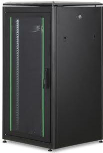 DIGITUS - DN-19 22U-6/6-B-1 - Netwerkkast - Zwart - Draagvermogen 800 kg - Werkingsdiepte 22HE