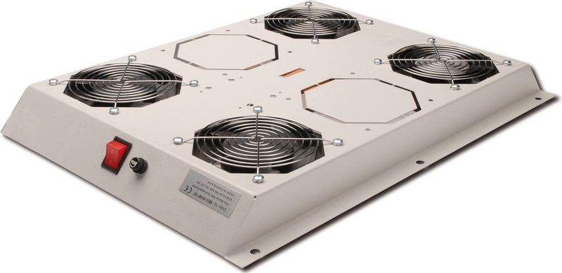 Digitus DN-19 FAN-4-SRV Koeling accessoire Grijs