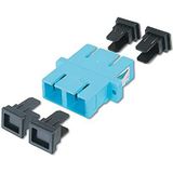 Digitus - SC Duplex Koppeling - Aqua - Zirkonia Keramische Huls - Kunststof Behuizing