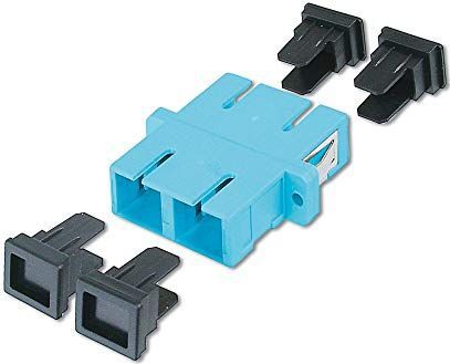 Digitus - SC Duplex Koppeling - Aqua - Zirkonia Keramische Huls - Kunststof Behuizing