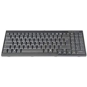 Digitus Toetsenbord geschikt voor TFT-consoles, Franse indeling (FR, Bedraad), Toetsenbord, Zwart