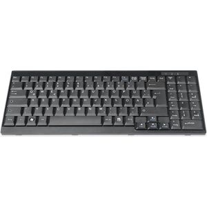Digitus DS-7200 (DE, Bedraad), Toetsenbord, Zwart