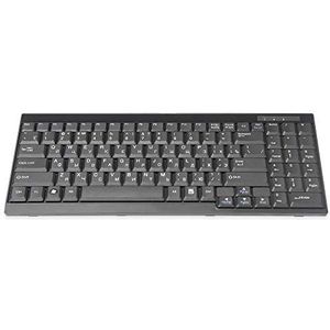 DIGITUS DS-72000RU Russisch toetsenbord zwart