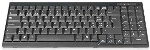 DIGITUS - Toetsenbord - Zwart - Zwitserse Lay-out - Compatibel met DS-72210 / DS-72211