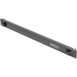 DIGITUS 19"" Blinddeksel - 1U - Paneel voor Netwerk- en Serverkasten - Rack Panel - Snap-In - ABS Plastic - Grijs